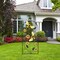 Garden Decor for Outside, 34 Inch Decorative Garden Stakes with Flowers Bees, Metal Spring Garden Decorations Yard Art for Outdoor Patio Yard Lawn Backyard
